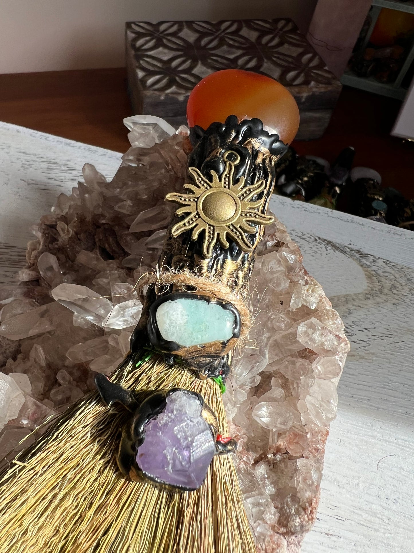 Crystal Energetic Broom