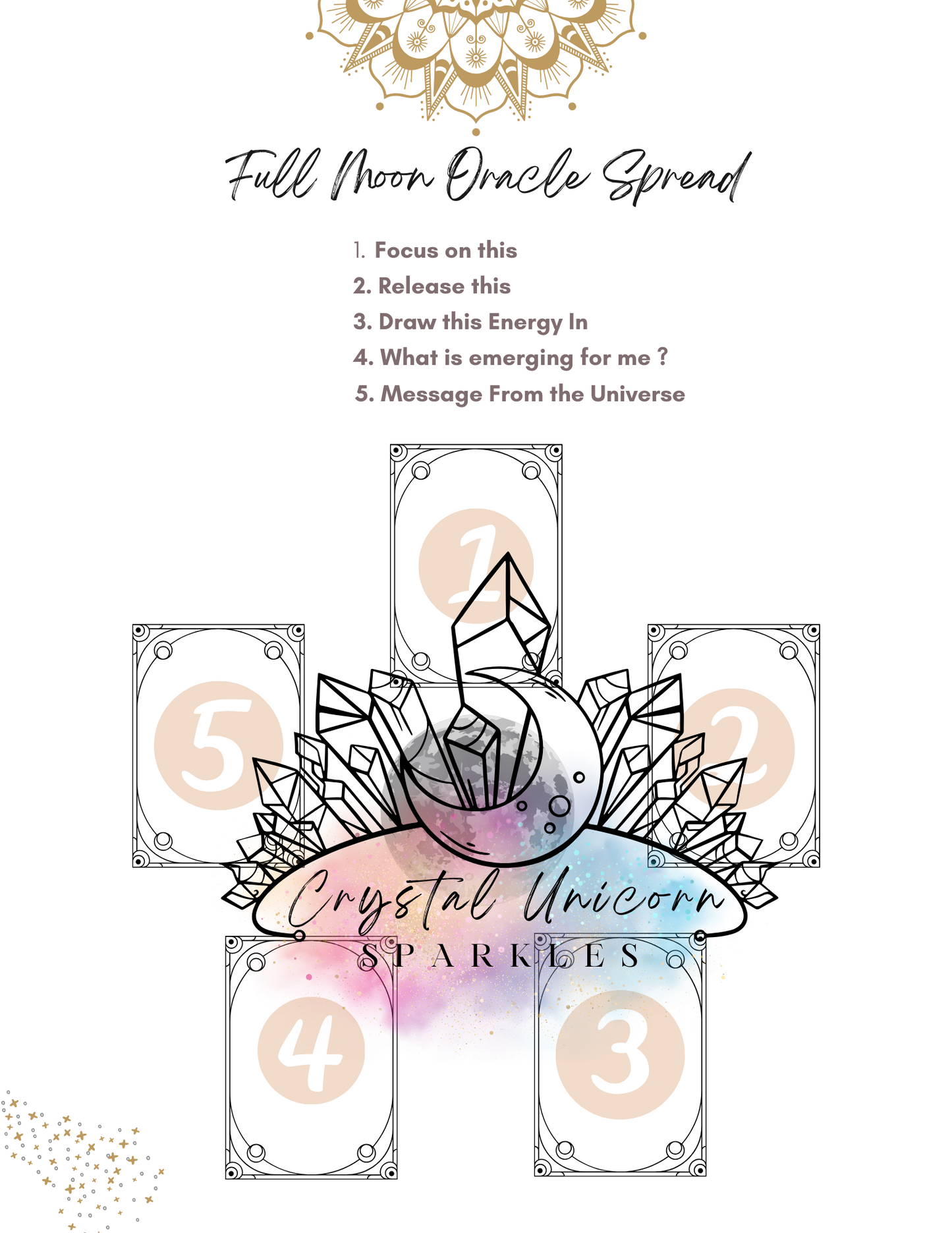 Full Moon in Sagittarius Frost Moon Digital / Printable Work Book