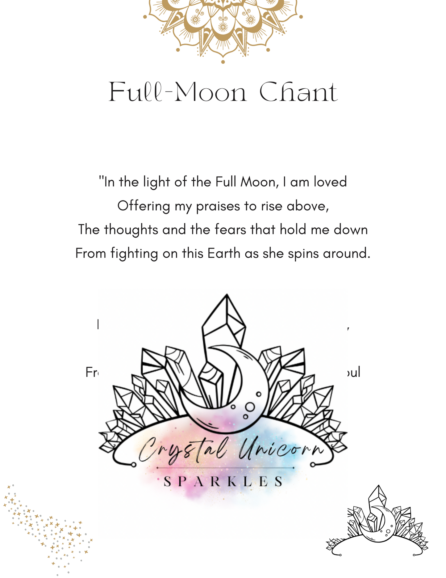 The Full Moon in Virgo Ritual Digital / Printable Work Book