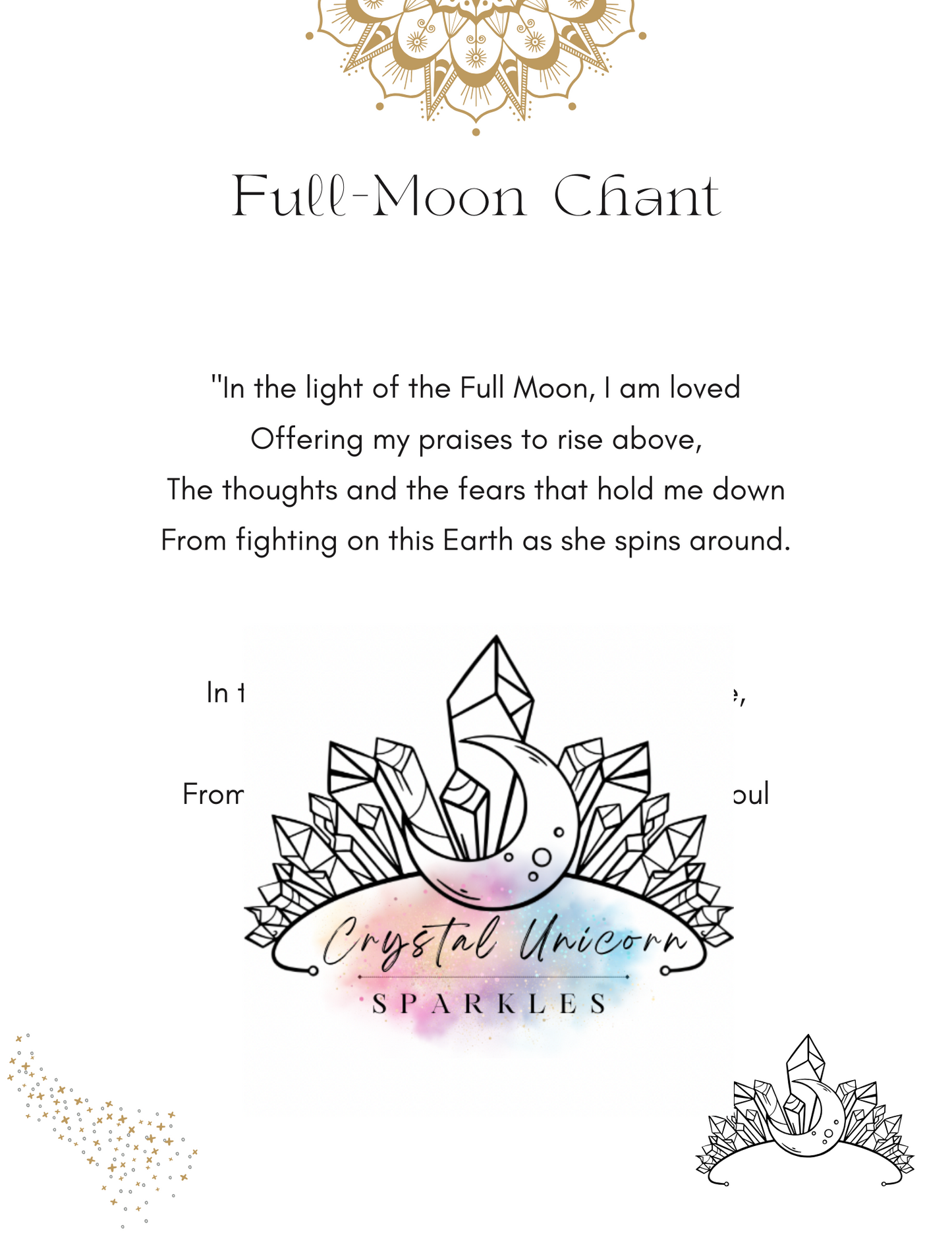 A Full Moon in Scorpio Blood Moon Digital / Printable Work Book