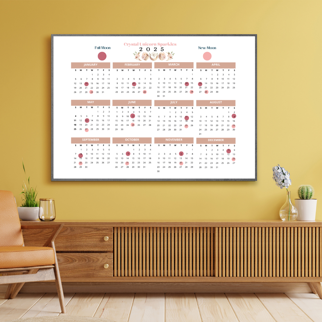 2025 Moon Phases Calendar Bundle (Printable/Digital Download)