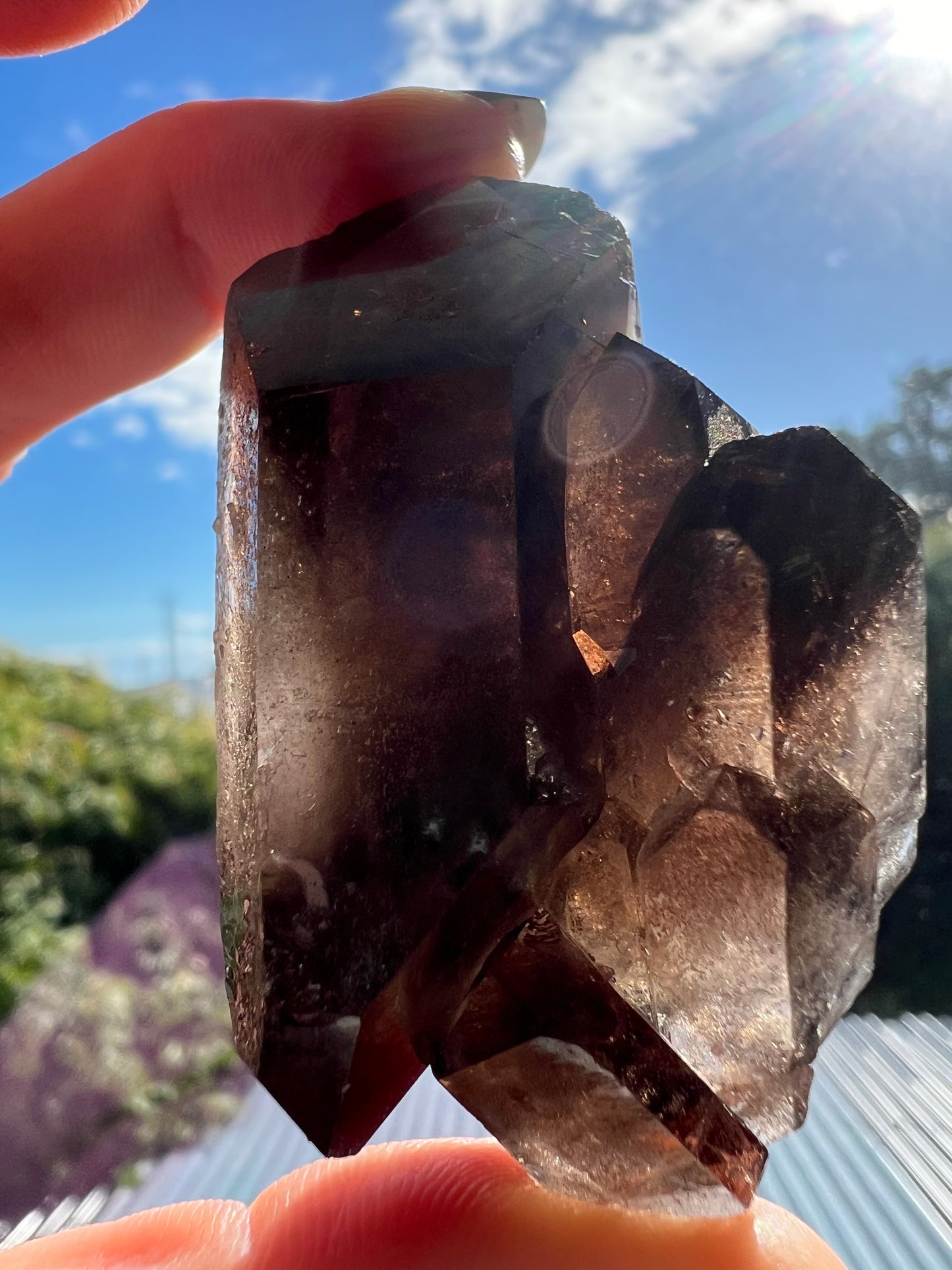 Smokey Quartz Cluster Point