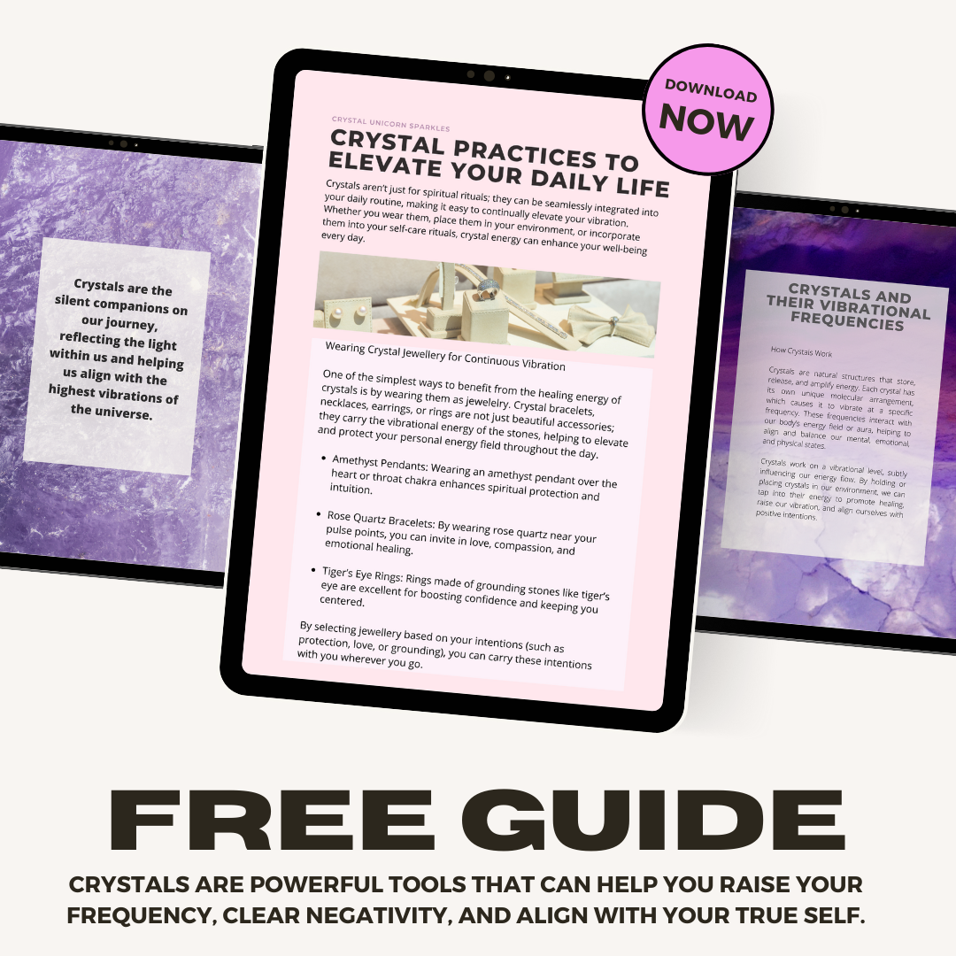 FREE eBook: Raising Your Vibration with Crystals! 🌟