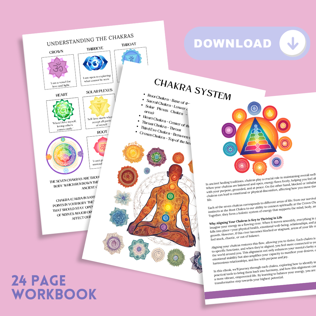 Align Thrive: A Journey Through the Chakras Digital Printable