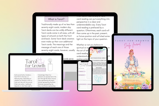 Tarot for Growth Daily Journal Digital Printable