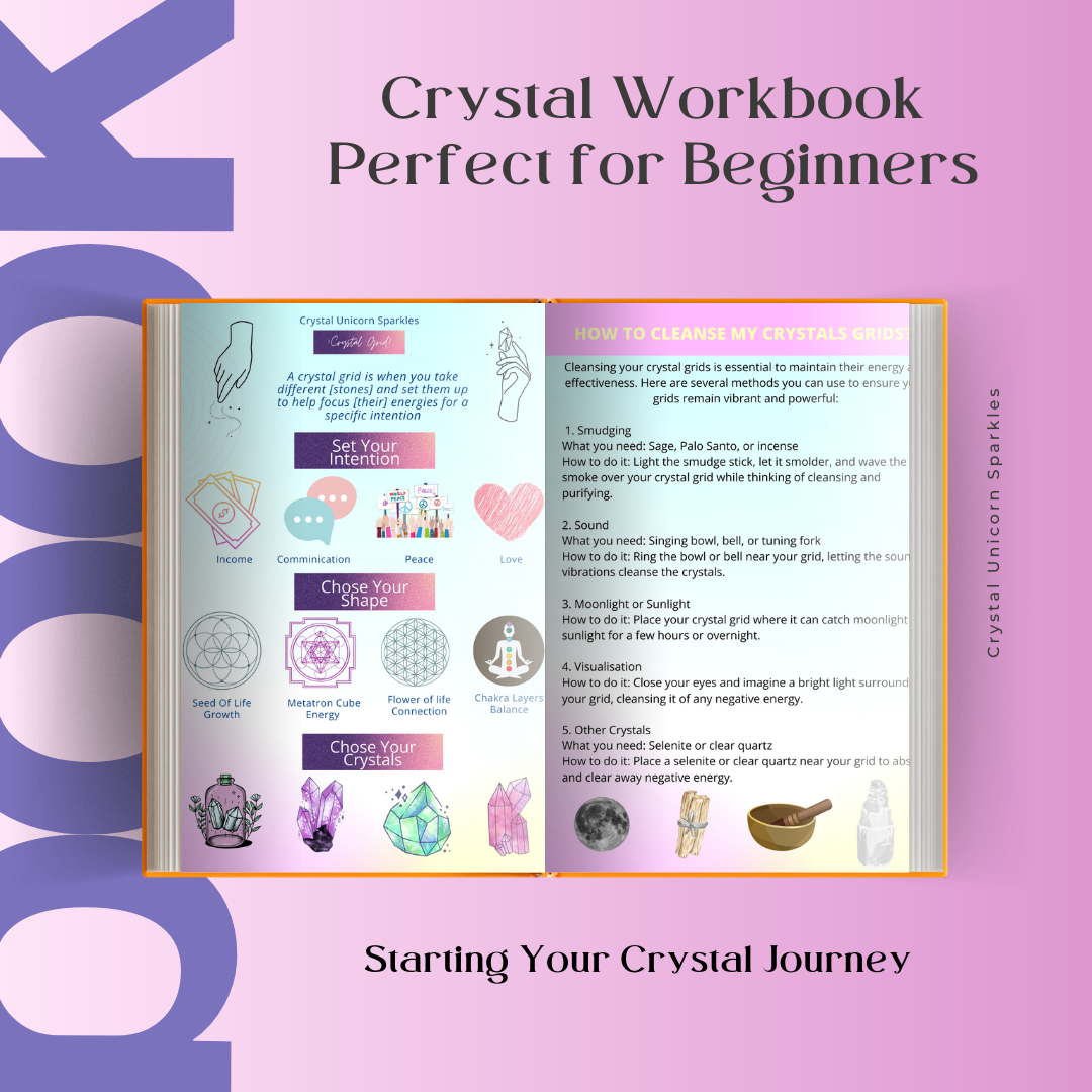 Crystal Workbook –Perfect for Beginners Available Digital & Printable