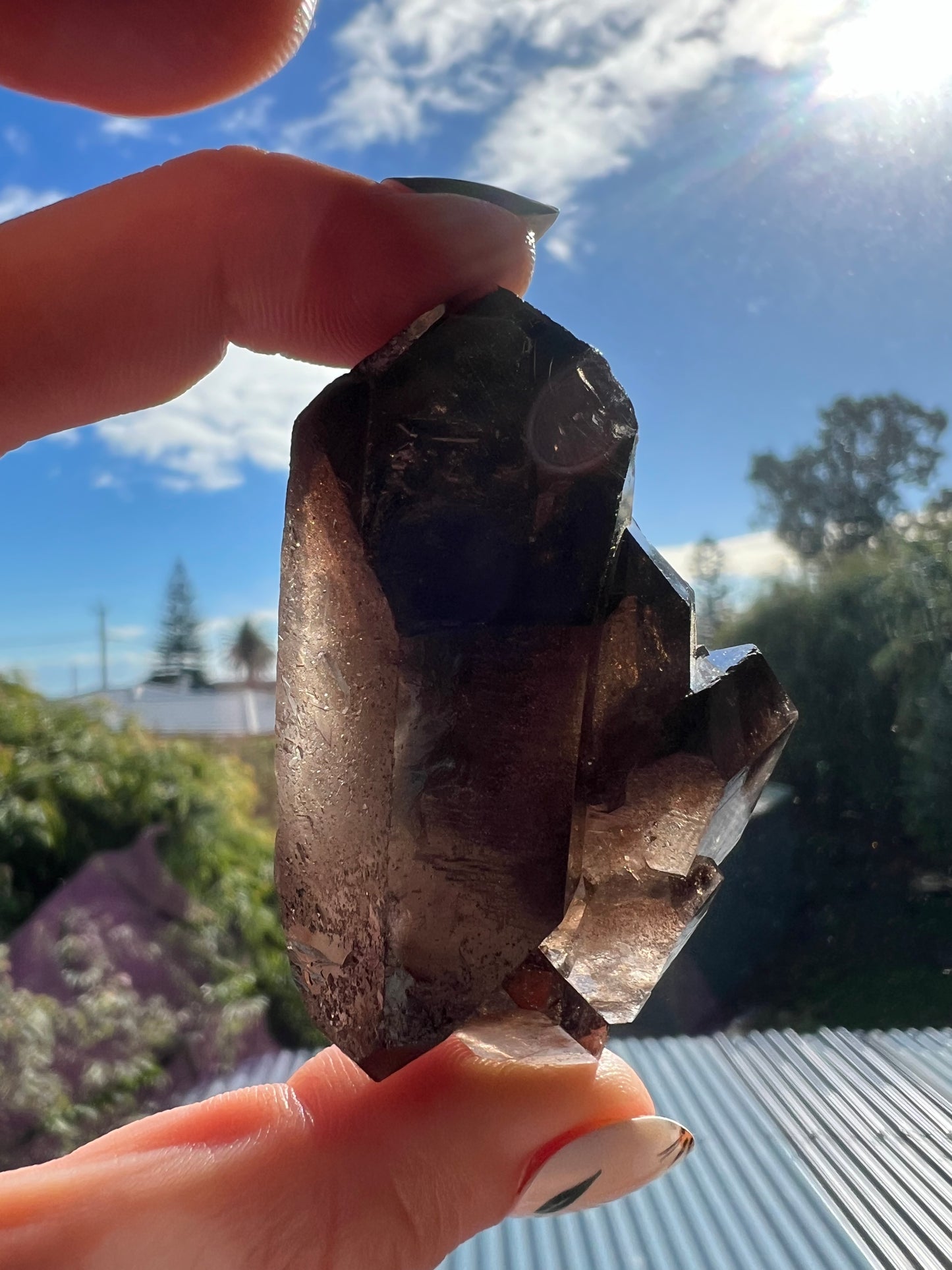 Smokey Quartz Cluster Point