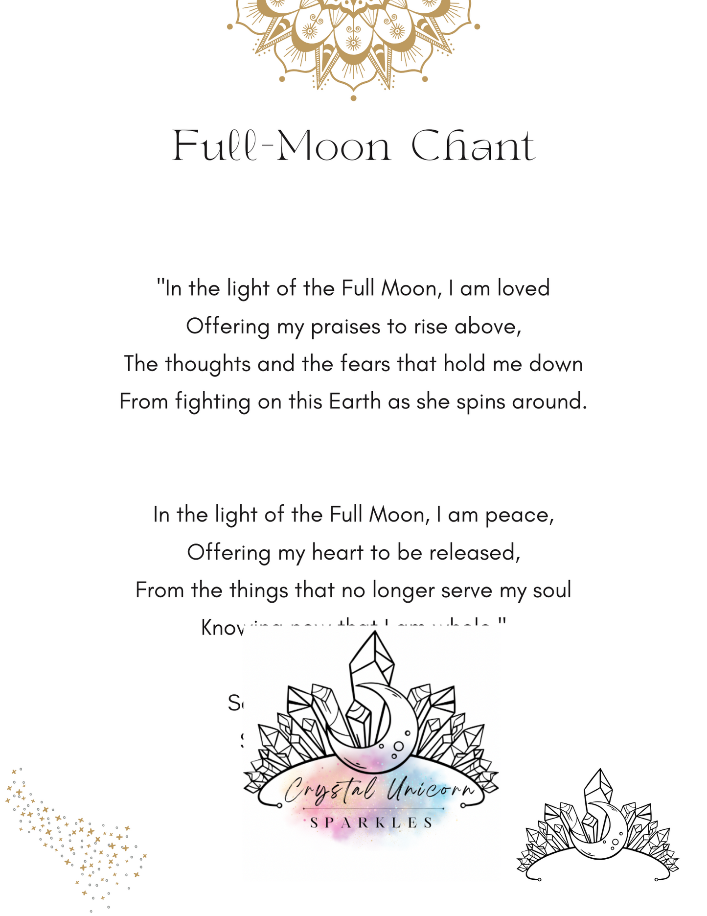 Full Moon In Leo Digital Work Book