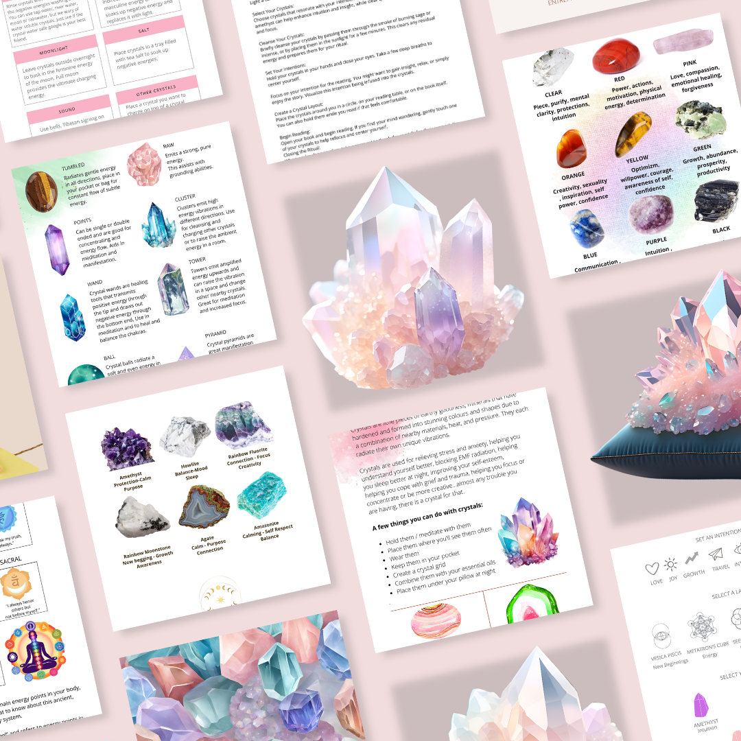 Crystal Workbook –Perfect for Beginners Available Digital & Printable