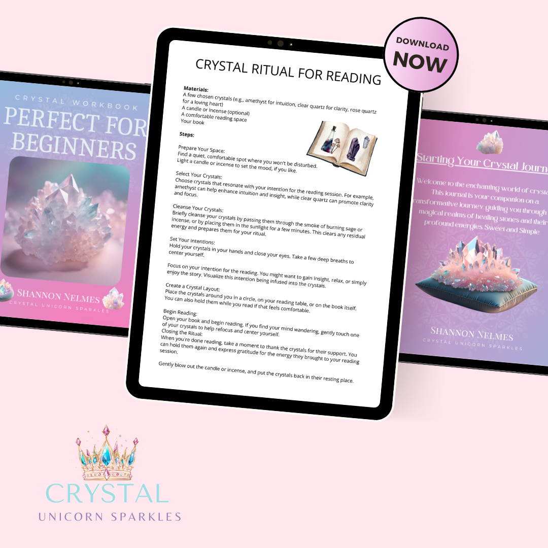 Crystal Workbook –Perfect for Beginners Available Digital & Printable