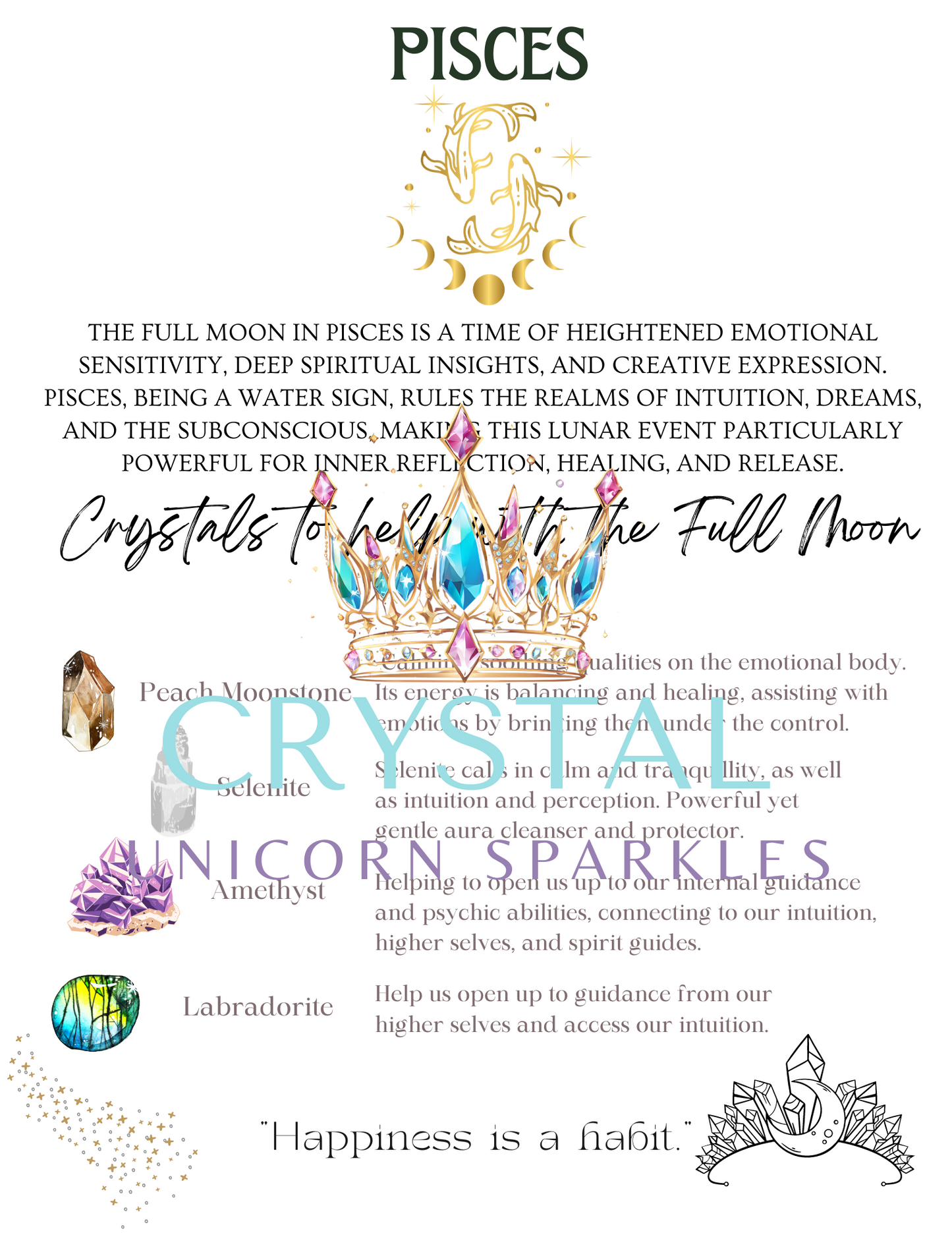 Super Full Moon in Pisces Digital Ritual Book / Printable Workbook