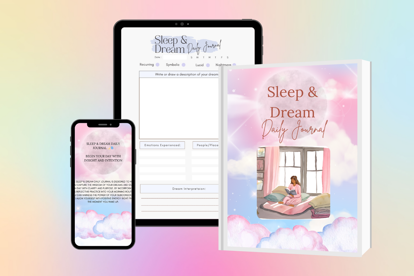 Sleep & Dream Daily Journal Digital Printable