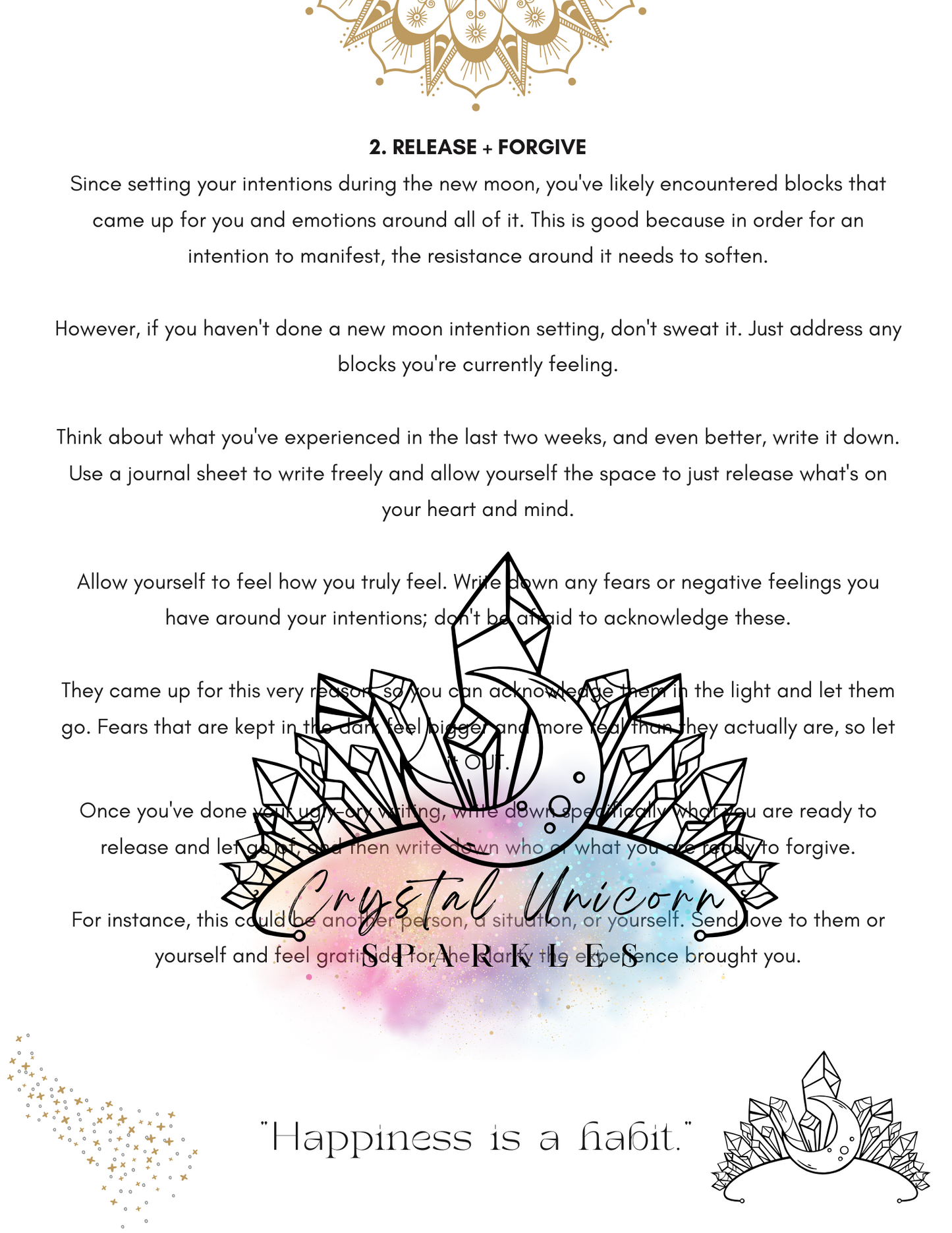 Full Moon in Sagittarius Frost Moon Digital / Printable Work Book