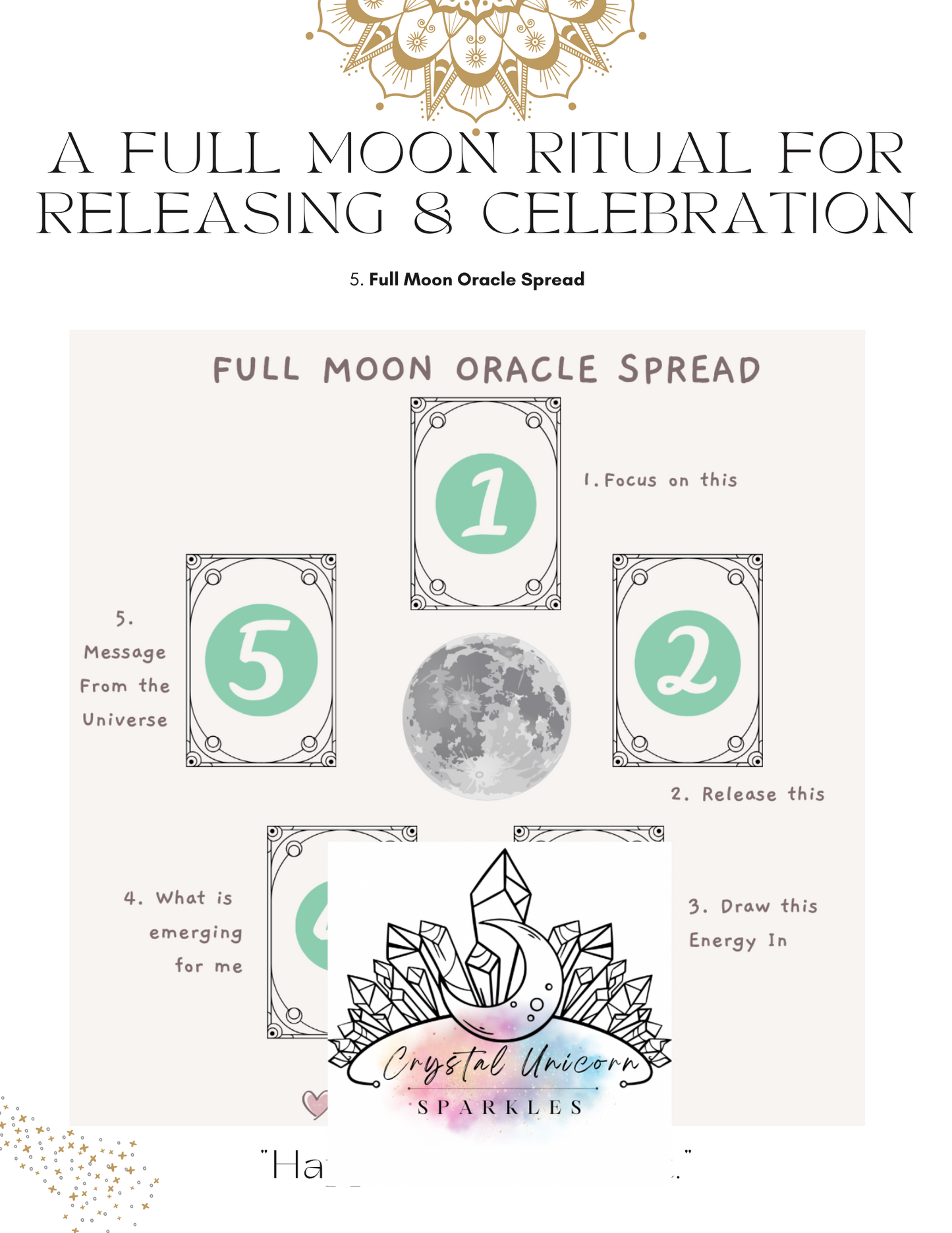 Full Moon In Leo Digital Work Book