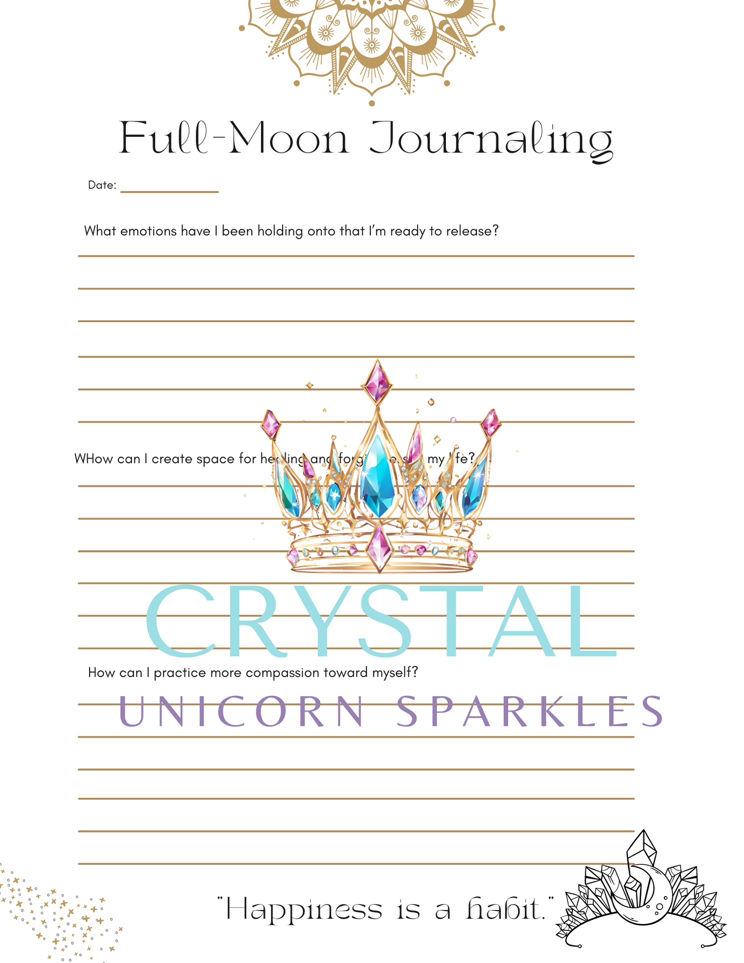 Super Full Moon in Pisces Digital Ritual Book / Printable Workbook