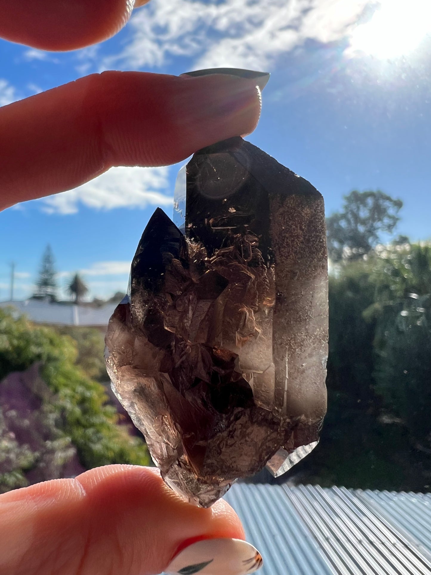 Smokey Quartz Cluster Point