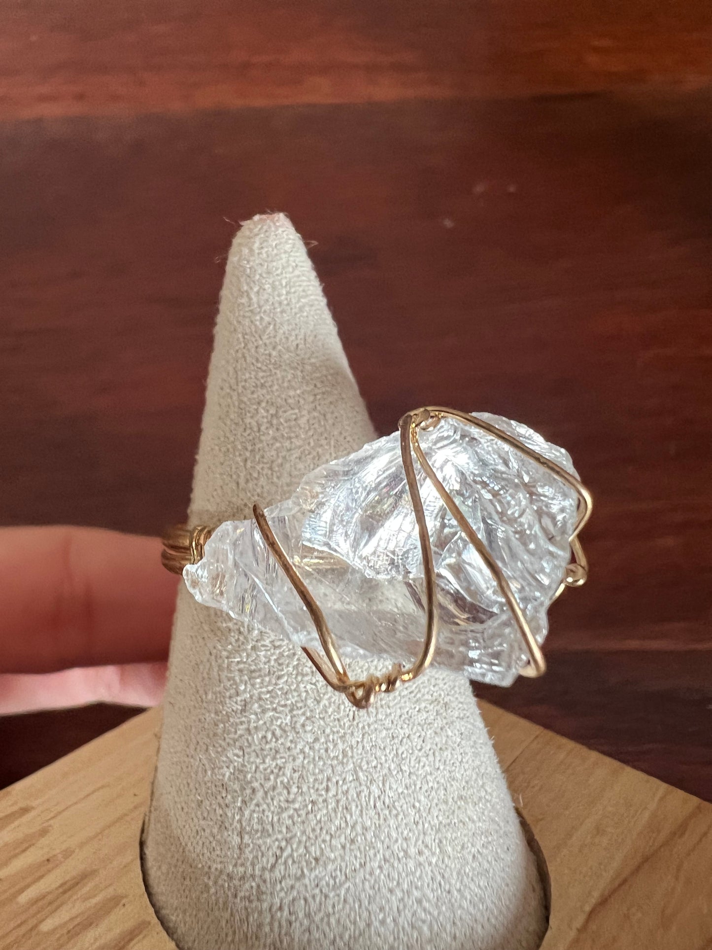 Wire Wrap Gold Plated Ring