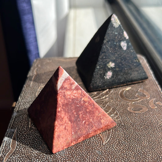 Crystal Pyramid Carvings