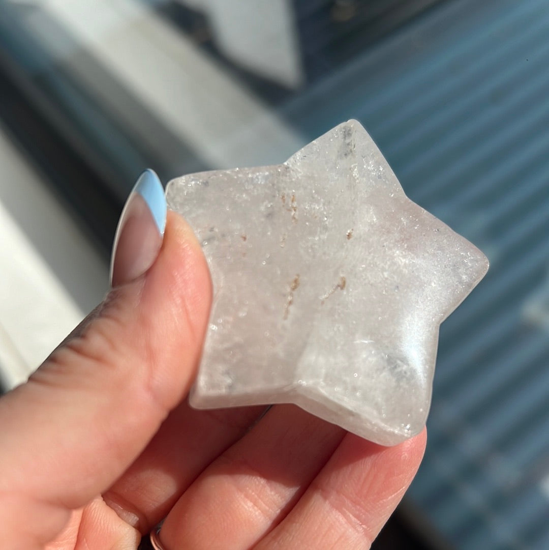 Crystal Star Palm Stone