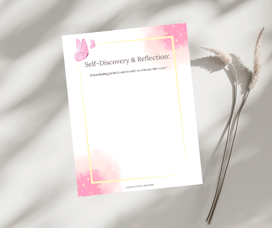 Manifesting Me: A 2025 Journey to Self-Worth Journal (Digital Printable)