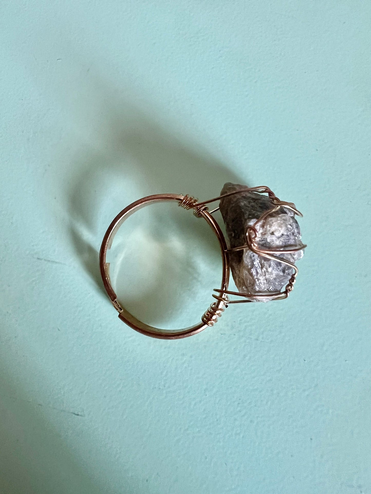 Wire Wrap Gold Plated Ring