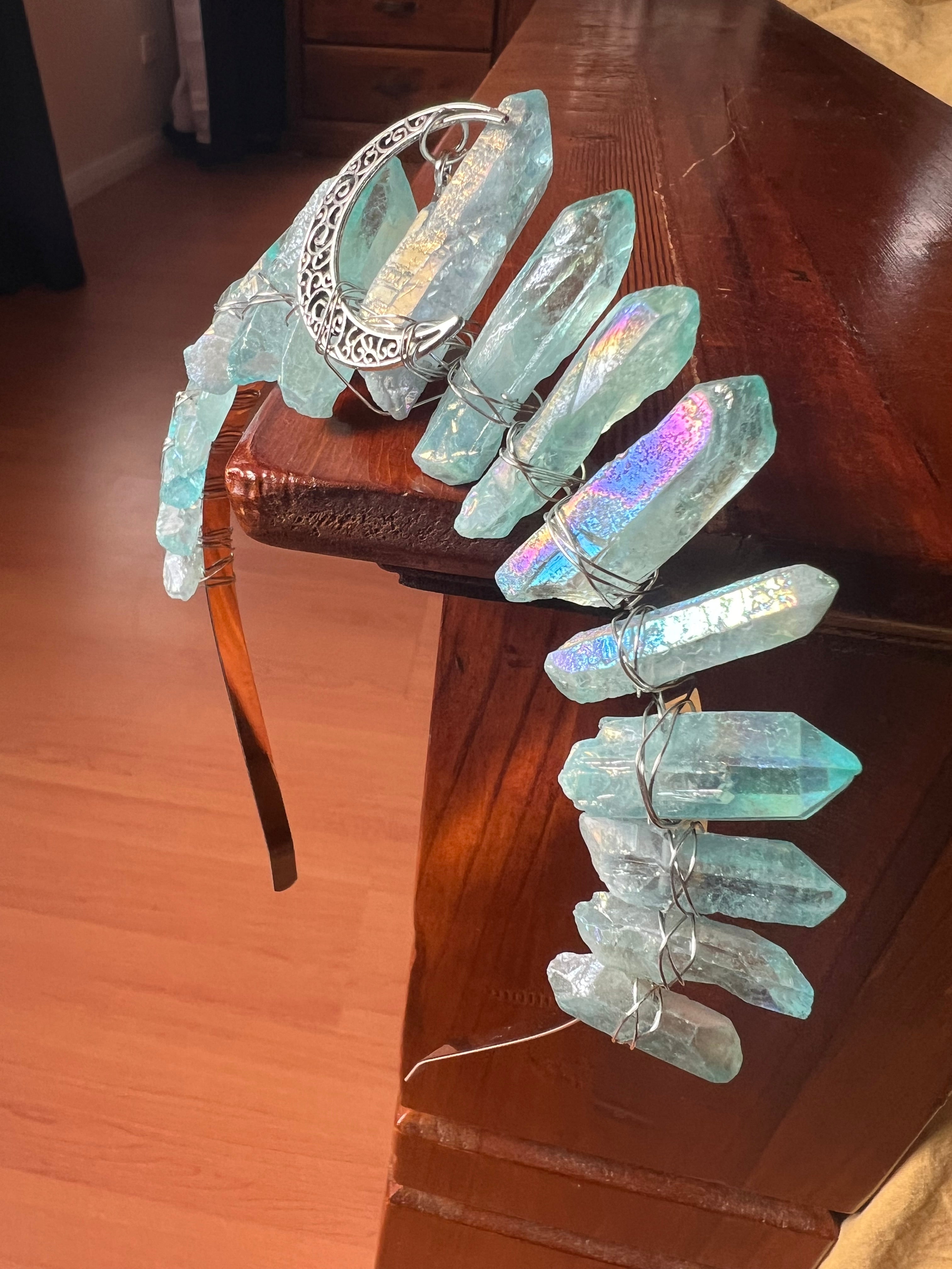 Aura Quartz shops Crystal Crown