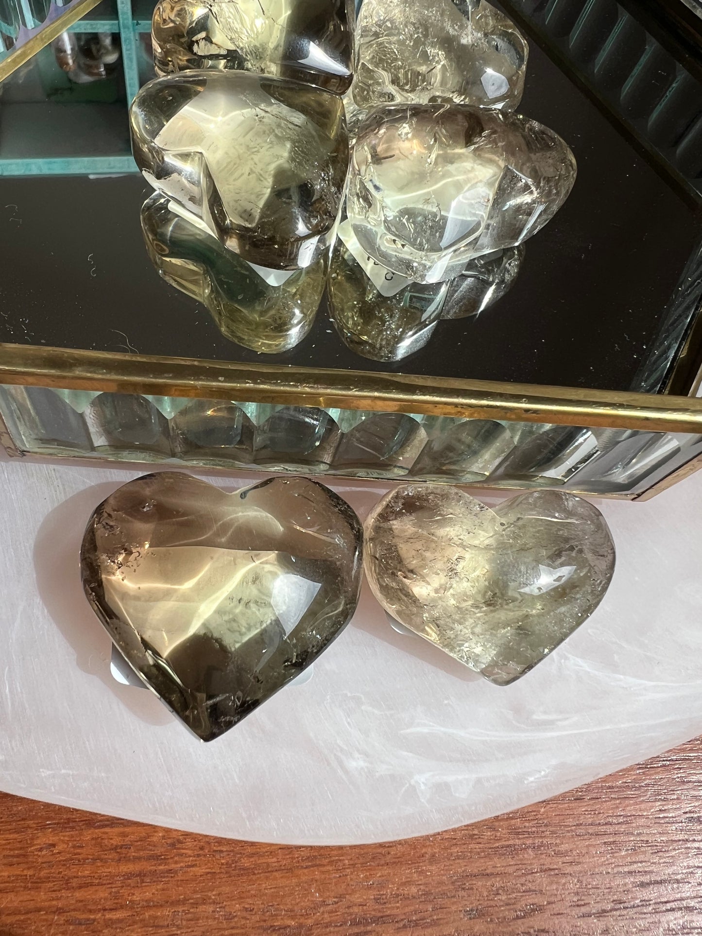 Smokey Citrine Heart