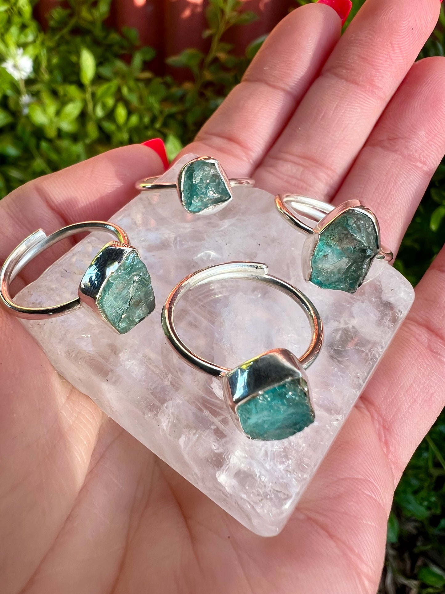 Blue Horizon Apatite Ring