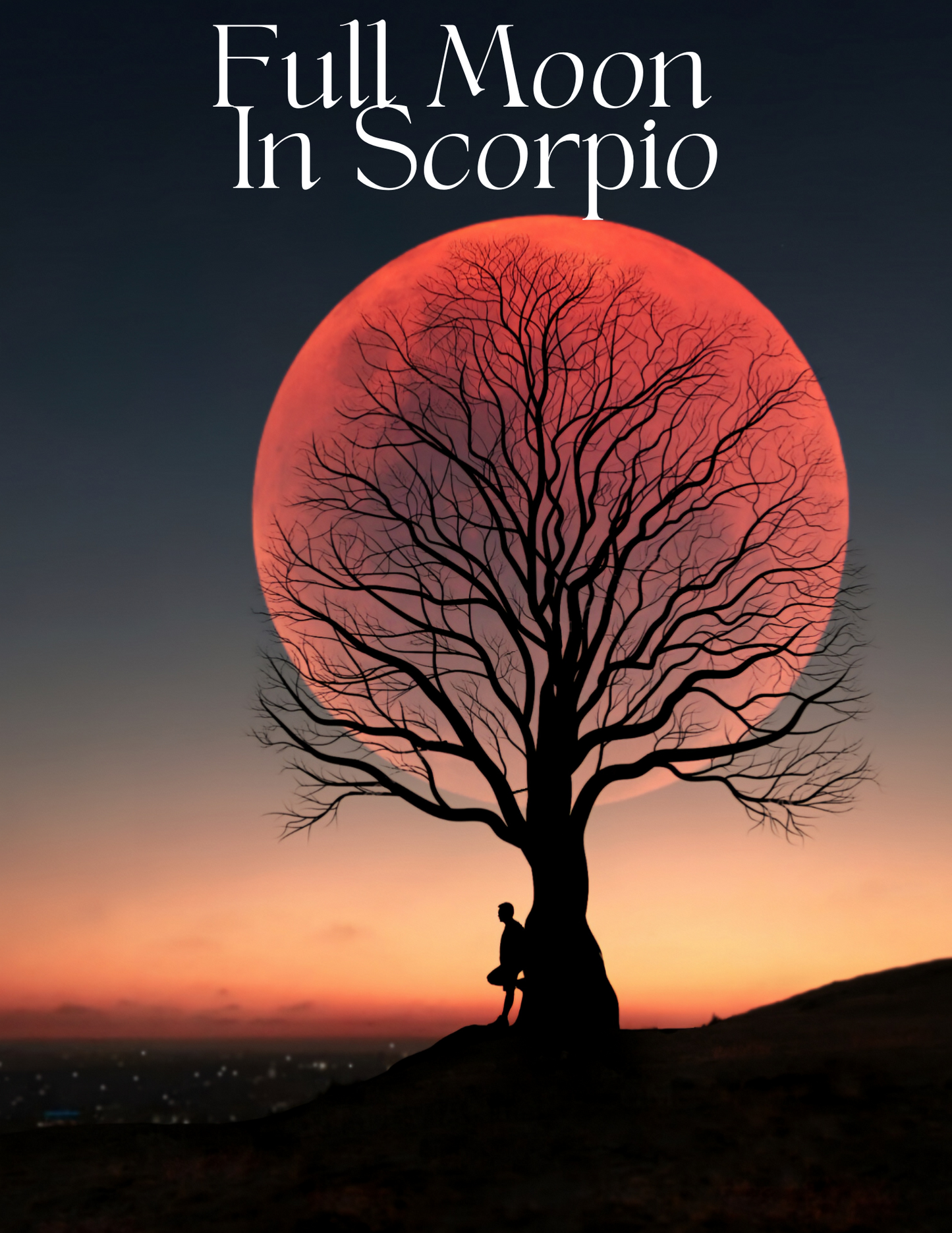 A Full Moon in Scorpio Blood Moon Digital / Printable Work Book