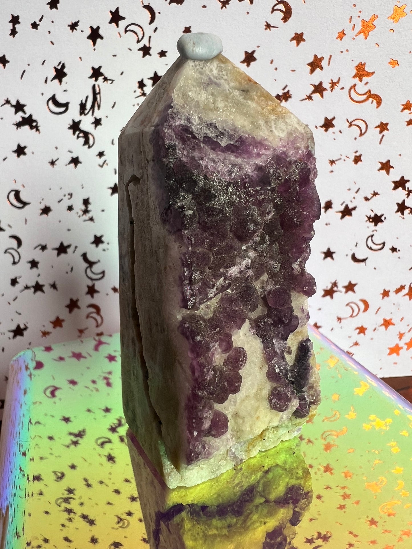 Purple Fluorite Specimen Tower