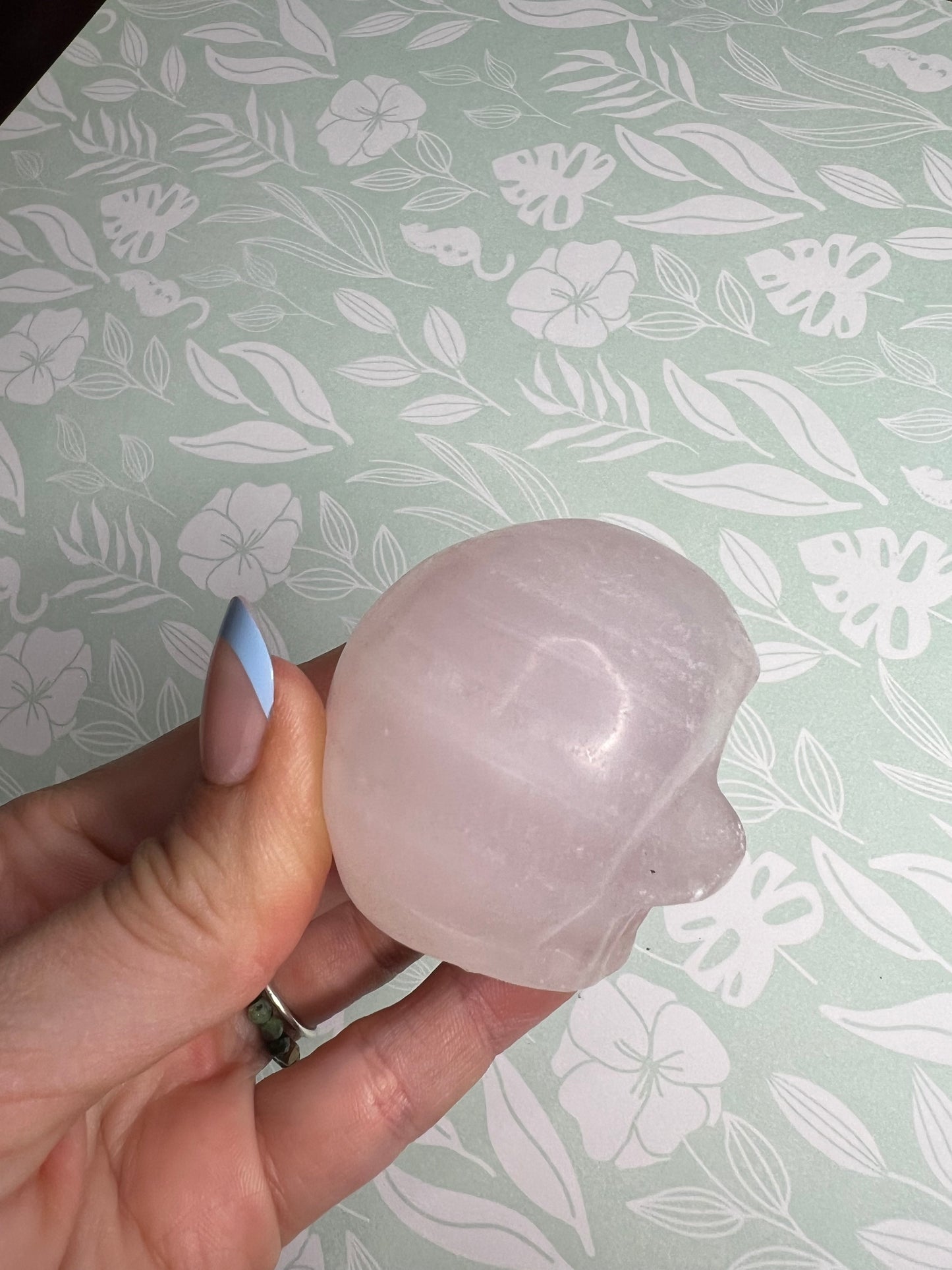 Pink Calcite Skull