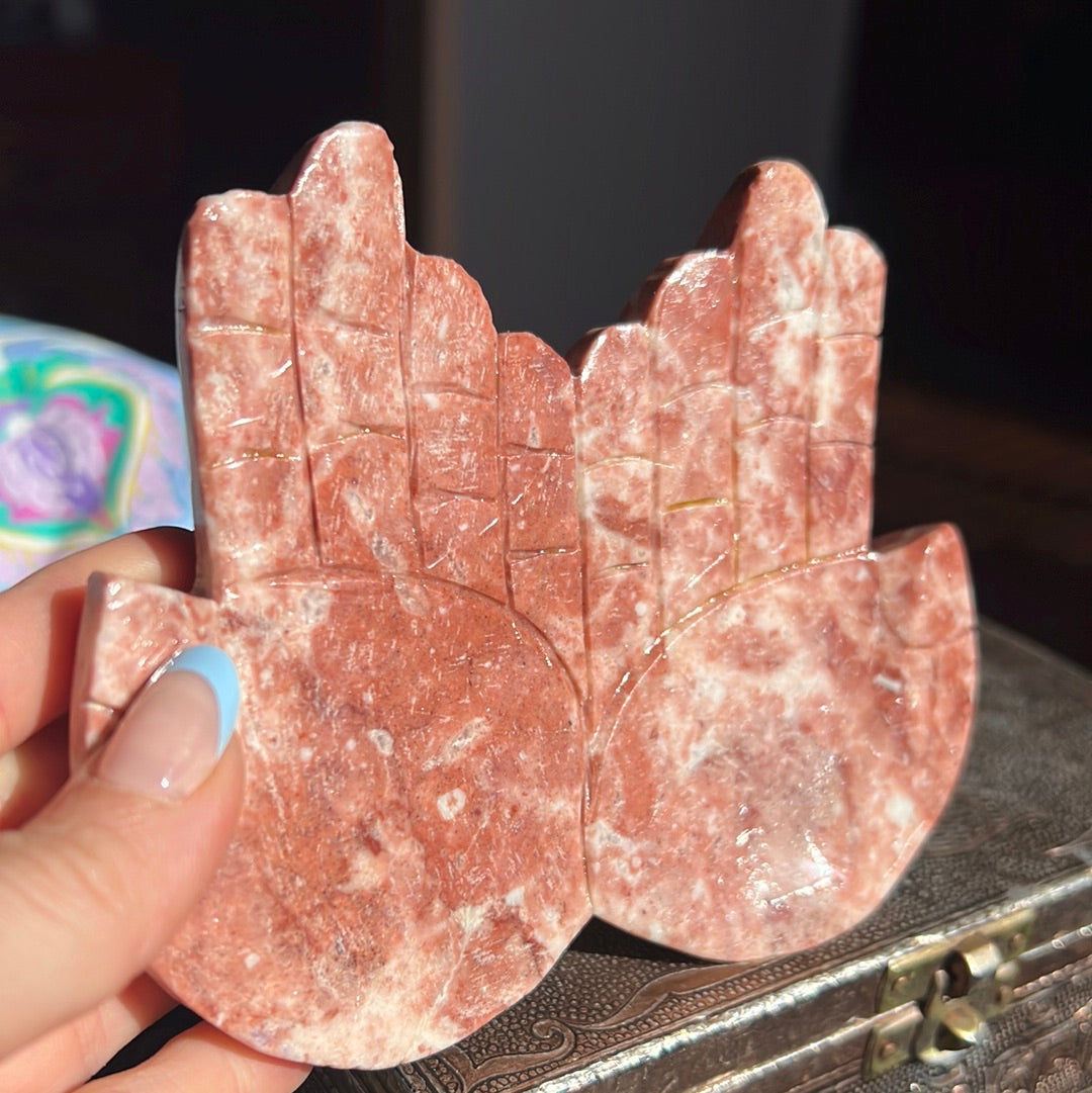 Crystal Hands Trinket Dish