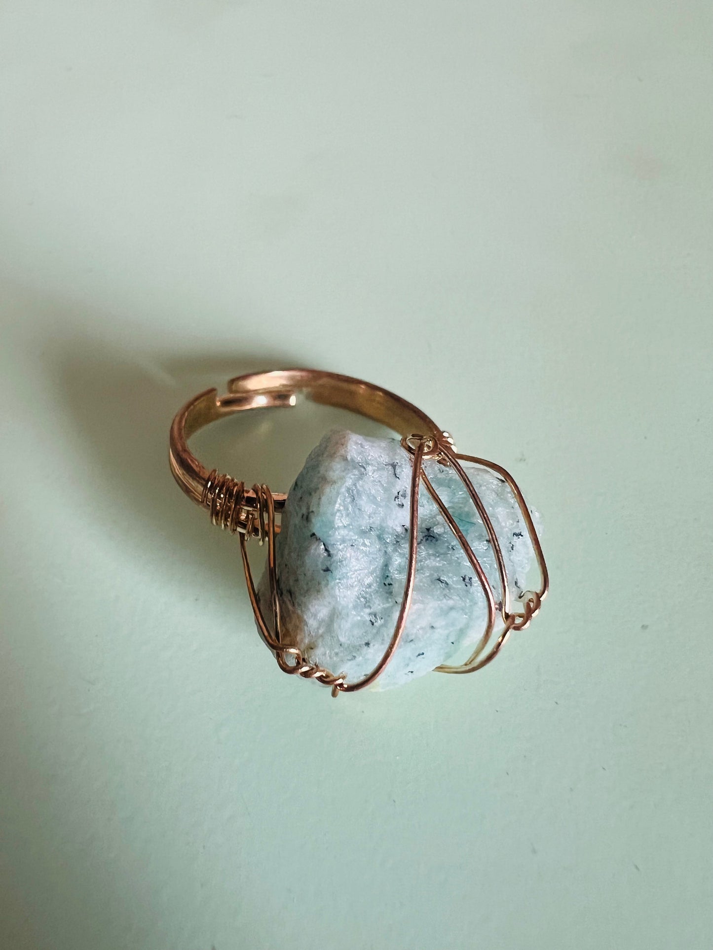 Wire Wrap Gold Plated Ring