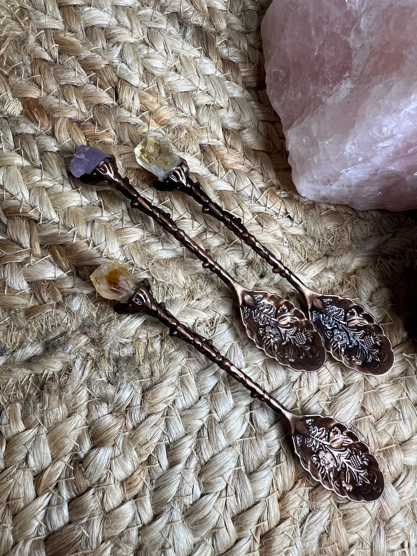 Raw Crystal Spoons