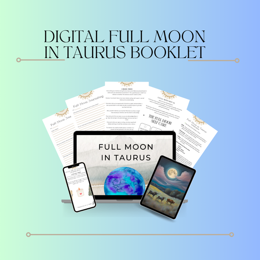 Full Moon in Taurus Digital Journal Booklet